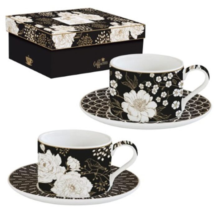 COFFRET DUO 2 DE 2 DEJEUNER 24 CL PORCELAINE ART DECO - R0132-ARTF