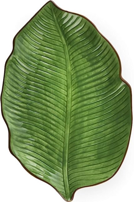 Excelsa Foliage Plat à feuilles en céramique 27 cm 63853